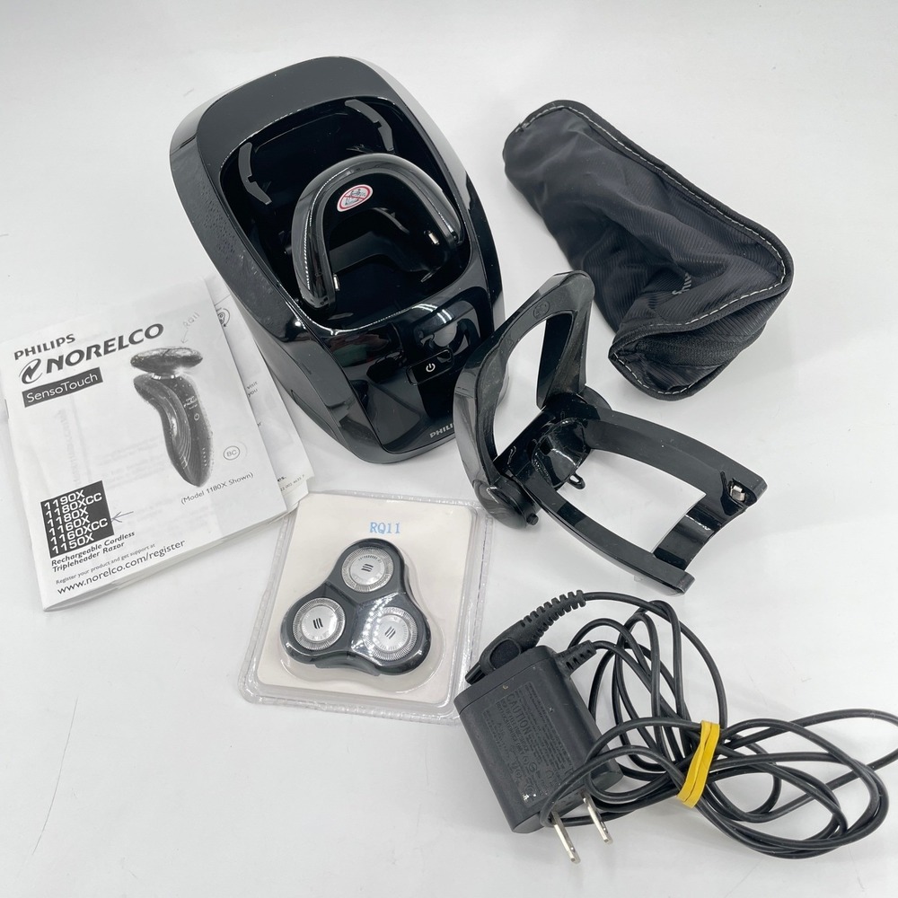 Philips Norelco 1160XCC Accessories RQ11 Blade Cleaner Charger Docks Power Cord